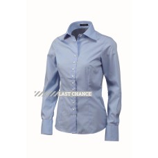 blouse 100% katoen slim fit blue