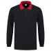 POLOSWEATER CONTRAST NAVYRED 