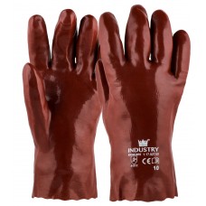 handschoenen pvc rood maat 10